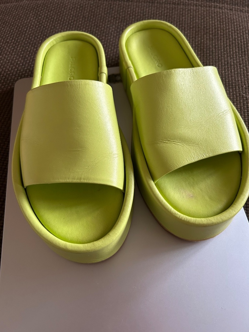 Anthropologie Pilcro Platform Slide Sandals Size 36